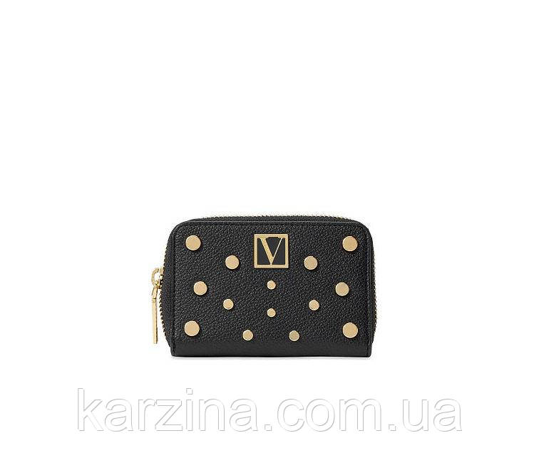 Маленький чорний гаманець Victoria's Secret The Victoria Small Wallet