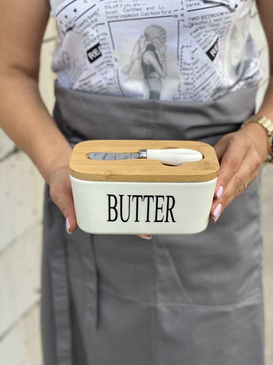 Маслянка з ложкою "Butter"