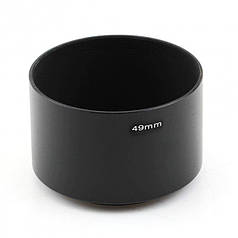 Бленда металева довгофокусна для телеоб'єктивів Alitek Metal Tele, 49 мм