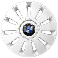 Ковпаки колісні "REX" 16" з емблемою BMW (білі) Kenguru — Ковпаки BMW 16"