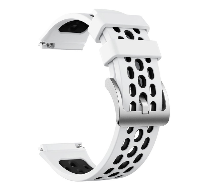 Силіконовий ремінець Primo Perfor Classiс для смарт годинника Huawei Watch GT 2e - White/Black