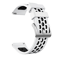Силиконовый ремешок Primo Perfor Classiс для смарт часов Huawei Watch GT 2e - White/Black