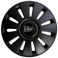 Ковпаки колісні "REX" 16" з емблемою Ford (чорні) Kenguru — Ковпаки Ford 16"