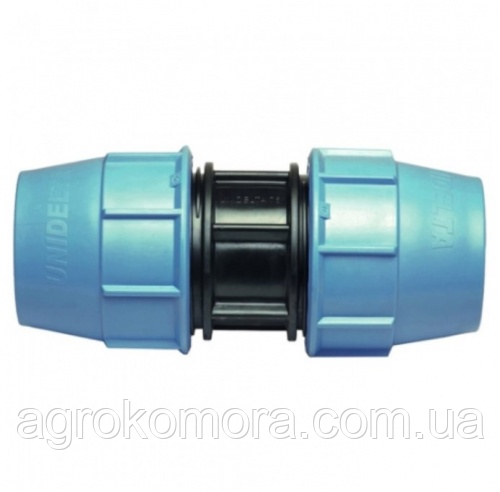 Муфта ПЕ 90х90 з'єднувальна компресійна, Unidelta