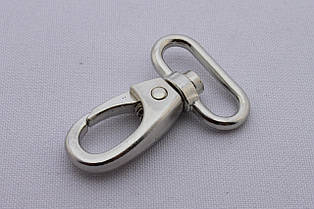 Карабін для сумки, ширина - 20 мм, колір - нікель, артикул СК 5793
