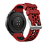 Силіконовий ремінець Primo Perfor Classiс для смарт годинника Huawei Watch GT 2e - Red/Black, фото 4
