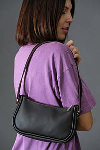 Жіноча шкіряна сумка Джулс, натуральна шкіра Grand, колір коричневый, відтінок Шоколад