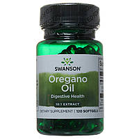 Масло орегано (душицы), Oregano Oil, Swanson, 150 мг, экстракт 10:1, 120 капсул