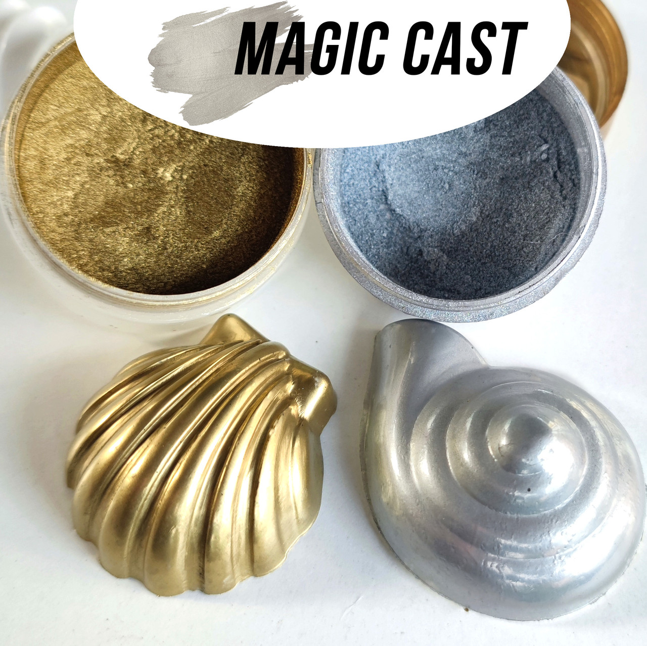 Magic Cast металізований пігмент для поліуретанів. Колір Classic Silver. Дуже дрібна фракція