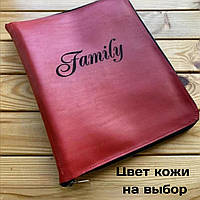 Кожаный тревел-кейс ( Ручная работа). Папка для семейных документов