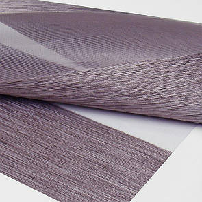 Рулонні штори день-ніч з фактурою Сливовий. Тканинні ролети,