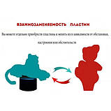 3D нічник "Юно Гасай" (УВАЧНЕ ЗОБРАЖЕННЯ) + пульт ДК + мережевий адаптер + батарейки (3ААА)  3DTOYSLAMP, фото 5