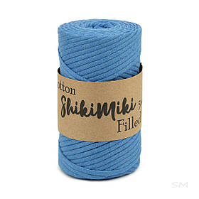 Трикотажний бавовняний шнур Cotton Filled 5 мм, колір Волошка