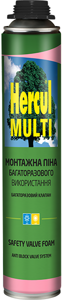 Піна поліуретанова ручна Hercul Multi 850гр
