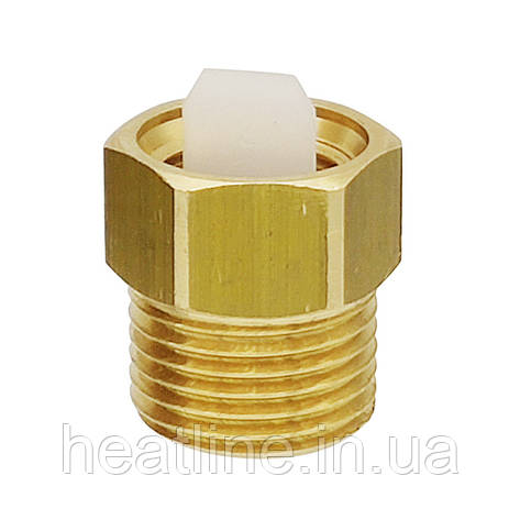 Відсікаючий клапан для спускника повітря EMMETI 1/2"Н-3/8" В, фото 1
