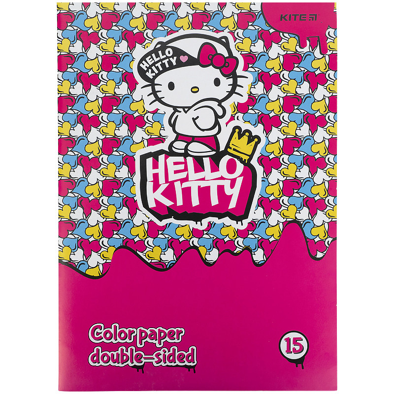 Папір кольоровий двосторонній Kite Hello Kitty HK21-250