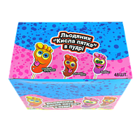 Кисла карамель “Кисла п’ята: Фруктовий вибух смаку, 48 шт”