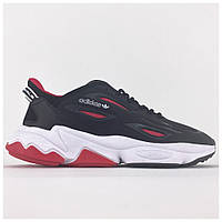 Мужские кроссовки Adidas Ozweego Celox Black Red, черно-белые кроссовки адидас озвиго селокс черные