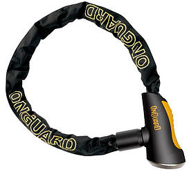 Замок Onguard MASTIFF ланцюг 120cм x 8мм підсилений титаном + інтегрований замок, 4 ключі +1с підсвічуванням
