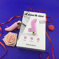 Вібратор на палець Love To Love TOUCH ME ROSE перезаряджається, потужний мотор