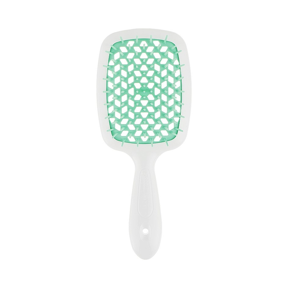 Гребінець для волосся Janeke Superbrush Оригінал Білий з м'ятним