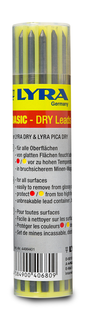 Набір змінних стержнів для Lyra Dry Profi / графіт (12шт.)