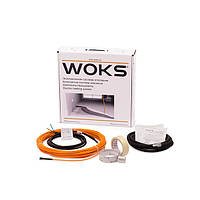 Двужильный нагревательный кабель WOKS10 150 Вт / 16 м (1,2 м2) теплый пол под кафель