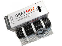 Гречий двожильний мат GRAYHOT 150 (3,4 м2/498 Вт) для теплої підлоги в плитку
