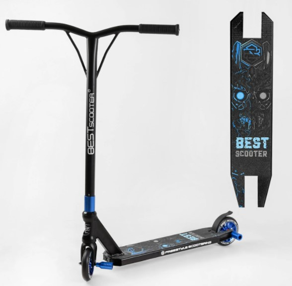 Трюковий самокат Best Scooter HIC-система, ПЕГІ, алюмінієвий диск і дека, ширина керма 52 см, колеса 110 см