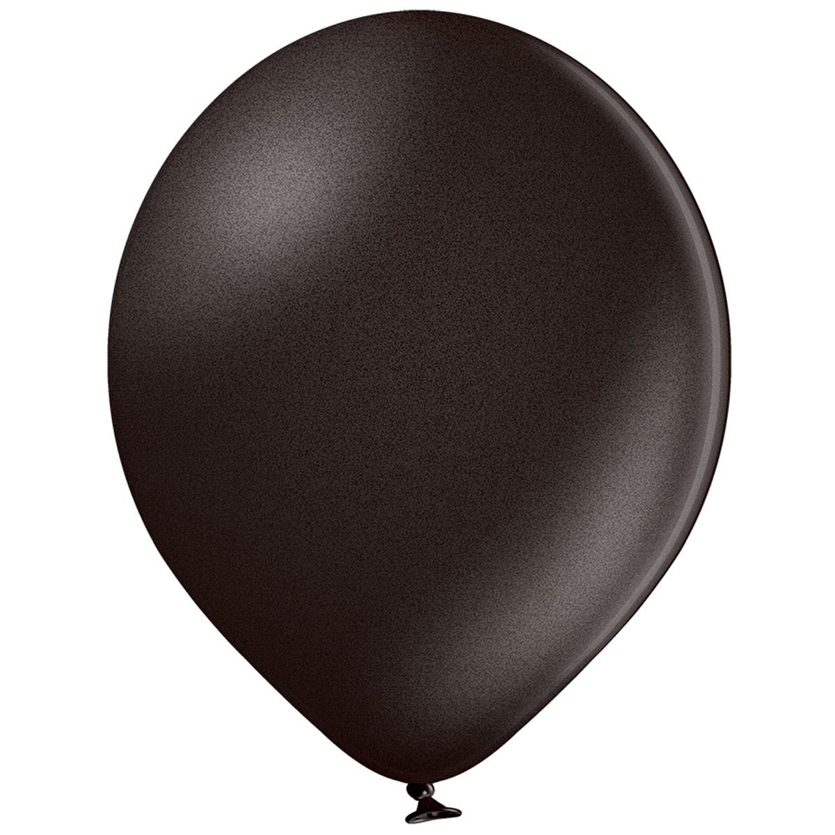 Повітряні кулі 12" (30 см) металік чорний 50 шт Belbal (Бельгія)
