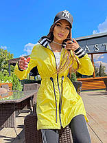 Парка жіноча демісезонна легка в спортивному стилі на кулісі різні кольори Gsa1803, фото 5