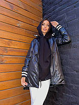 Парка жіноча демісезонна легка в спортивному стилі на кулісі різні кольори Gsa1803, фото 2