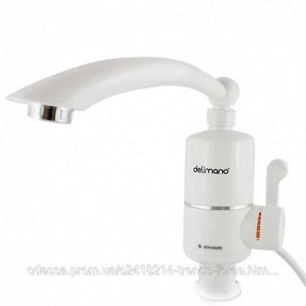 Водонагрівач проточний електричний бойлер кран із підігрівом без екрана (Delimano) R-18 194523
