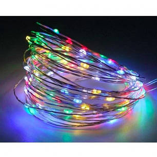 Гірлянда 30 Led 3M Крапля роси на мідному дроті працює від батарейок, світло 207263, фото 1