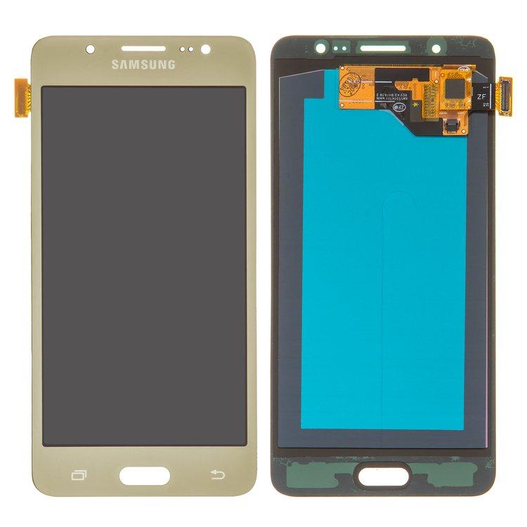 Дисплей Samsung J5 2016/J510, золотий, з тачскрином, OLED