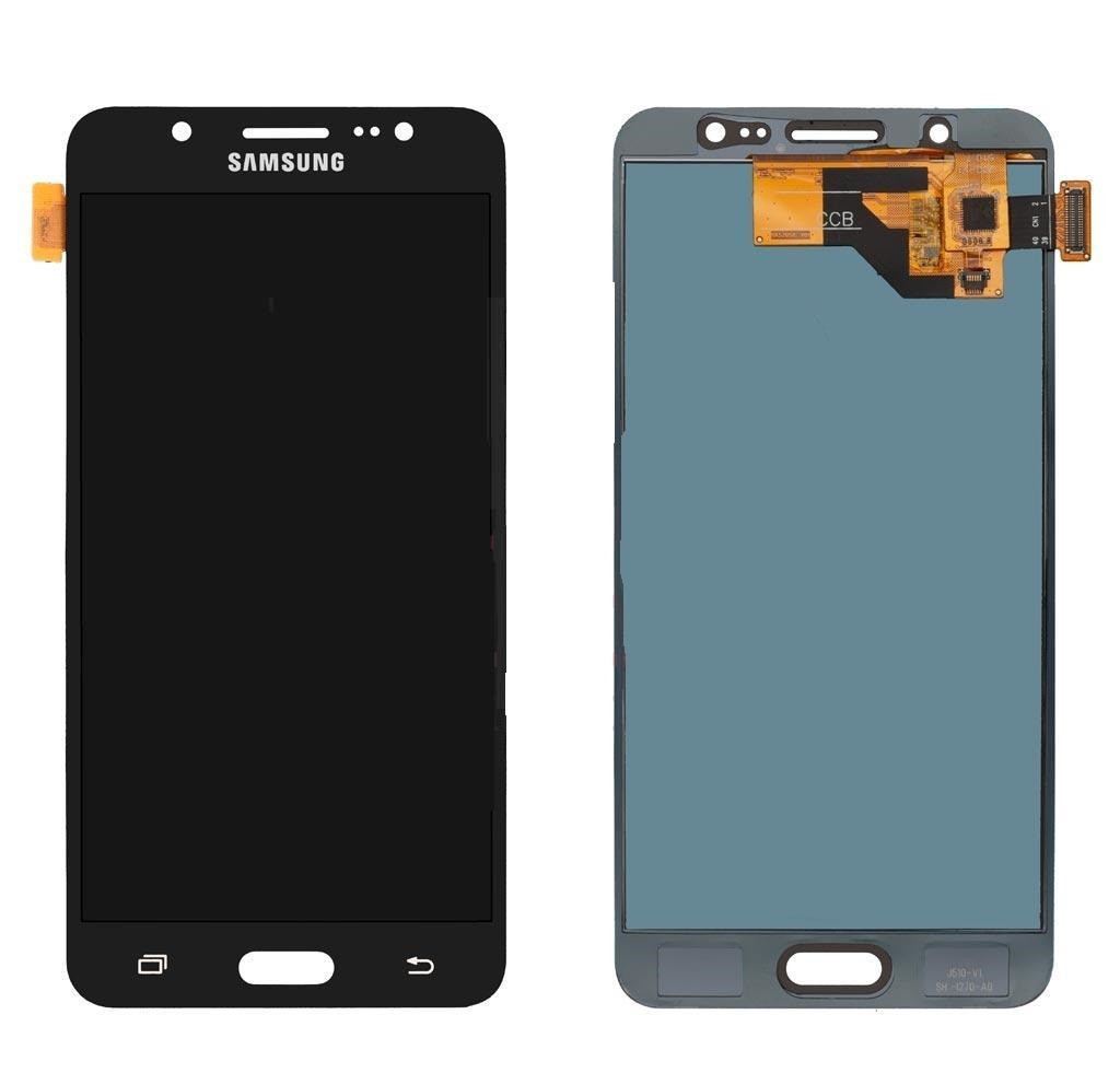 Дисплей Samsung J5 2016/J510, чорний, з тачскрином, TFT, AAA (яскравість регулюється)