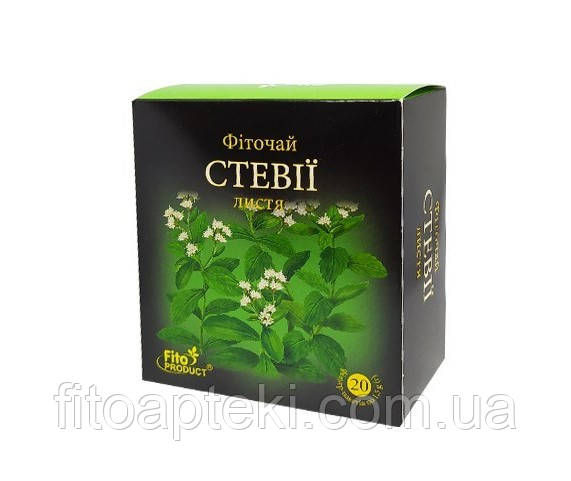 ФІТОЧАЙ № 25 "СТЕВІЇ ЛИСТЯ" в пакетах 20шт
