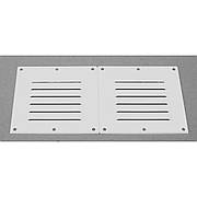 Решітка вентиляційна, білий пластик 118X256MM С14401W