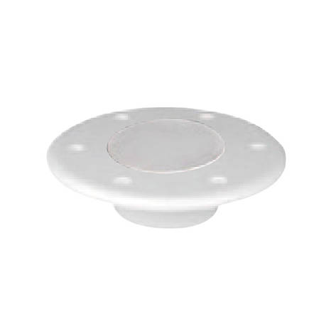 43261Опорная платина ніжки столу Flushmount, Ø190mm- Η.10mm, біла, фото 1