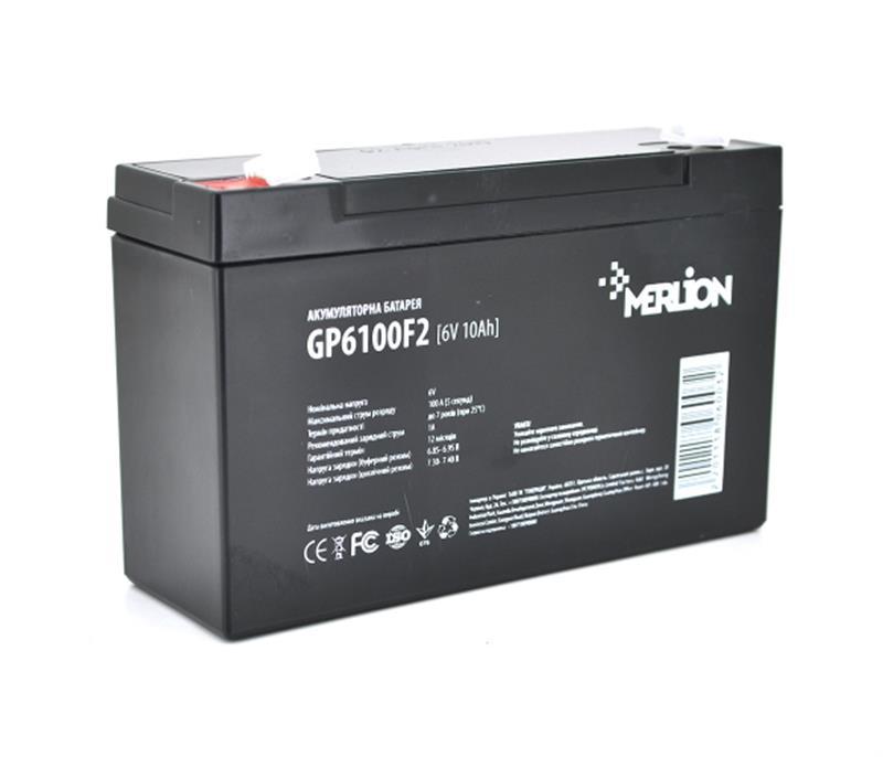 Акумуляторна батарея Merlion 6 V 10 AH (GP6100F2/06003) AGM