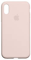 Чохол для iPhone Х/XS Silicone Case закритий низ (Pink sand)