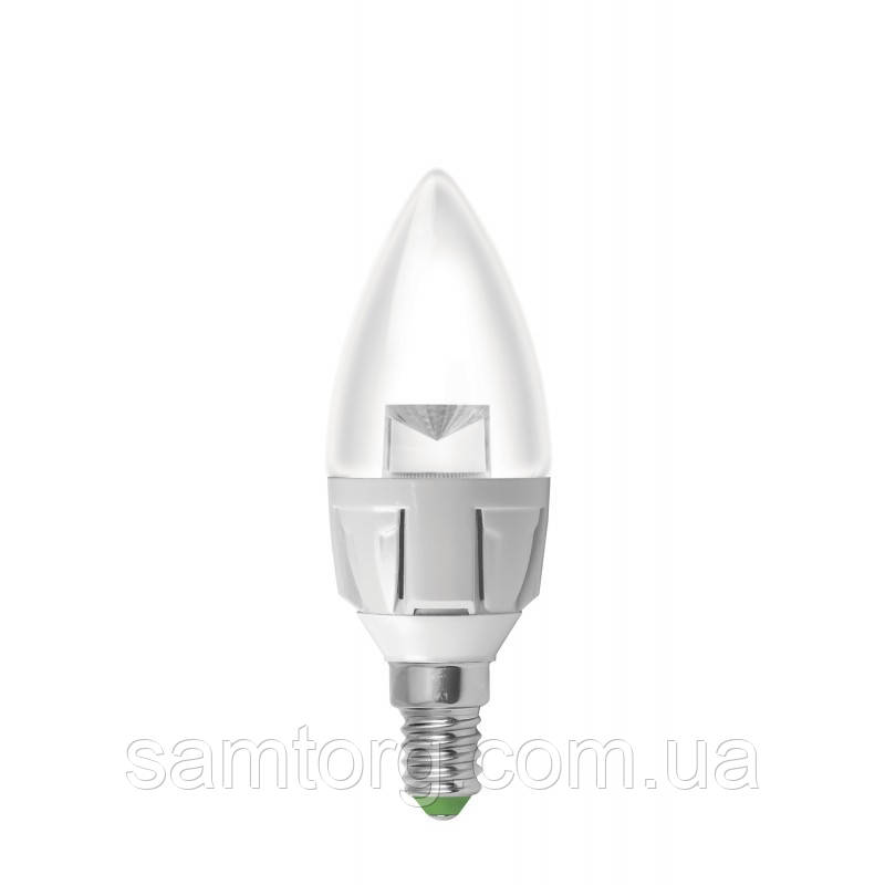 LED Лампа EUROLAMP ЕКО серія "D" CL прозора 6W E14 4000K