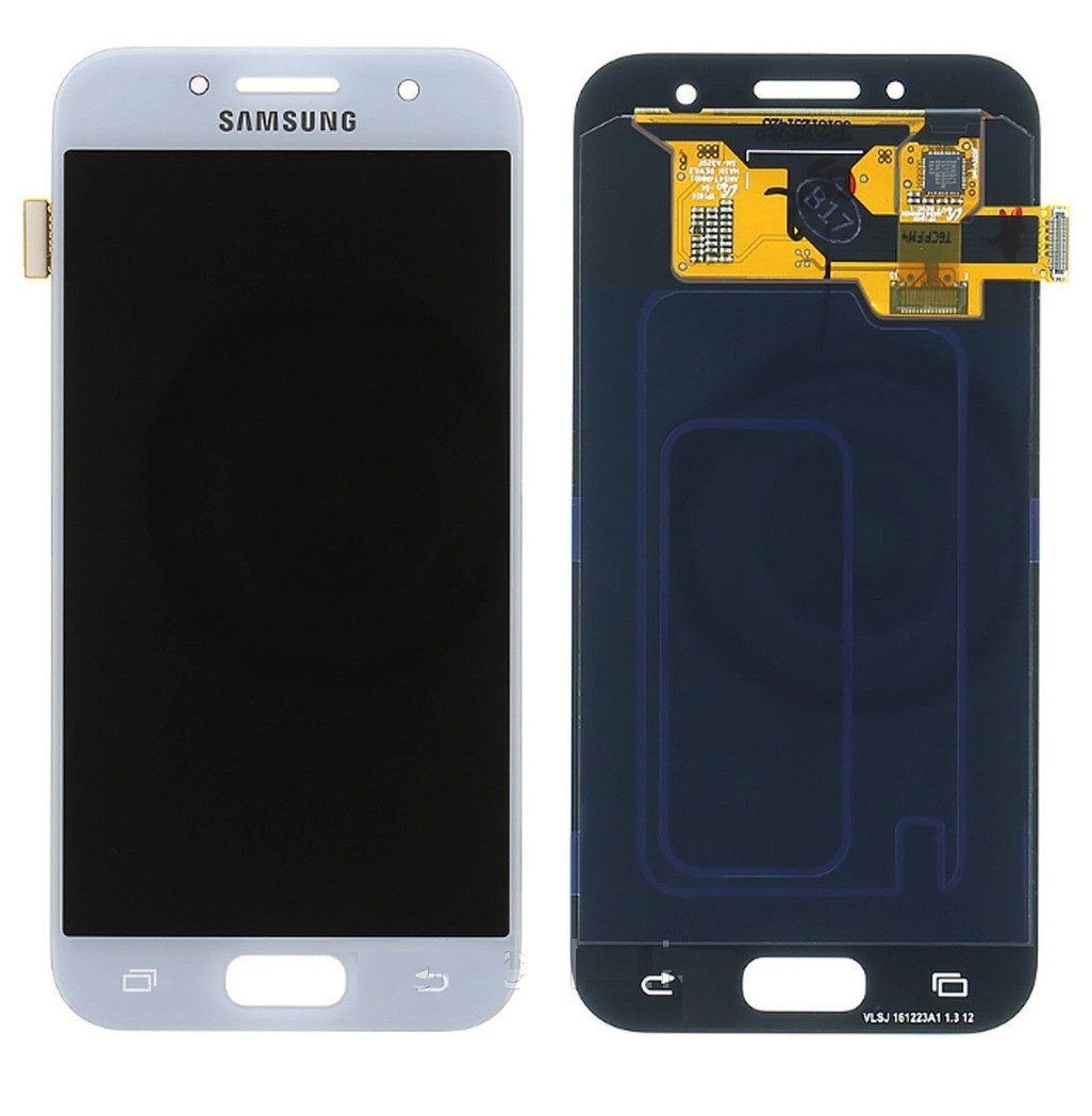 Дисплей Samsung A3 2017/A320, блакитний, з тачскрином, OLED