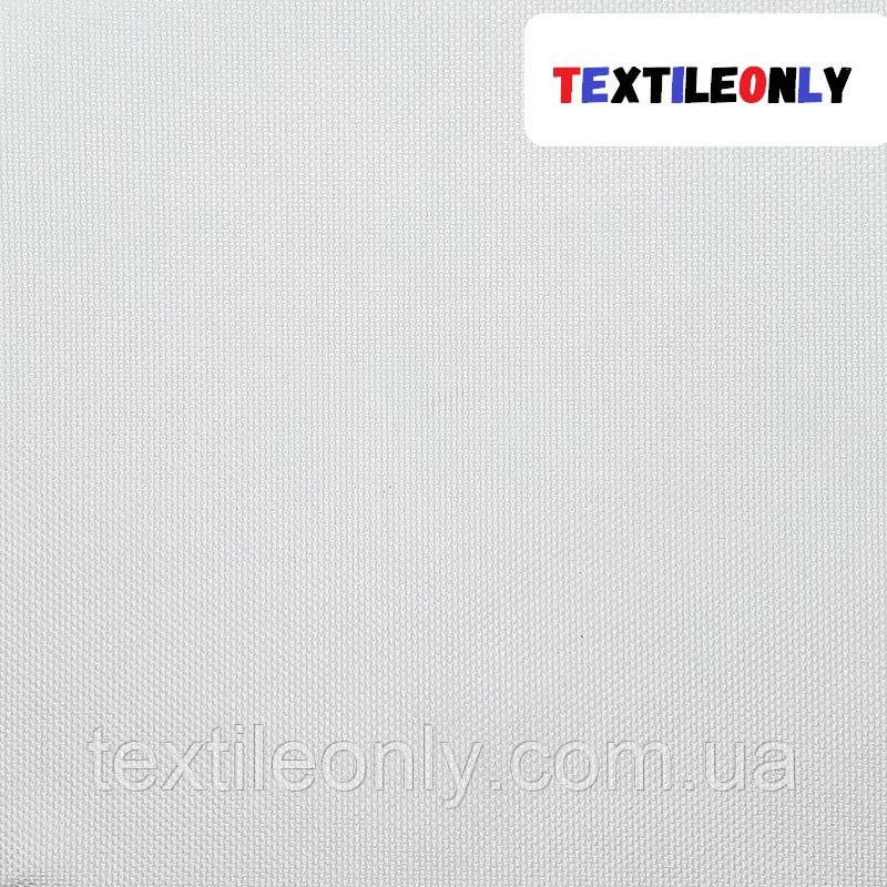 Тканина сумкова оксфорд 600D PU (ПУ) WR PR колір білий