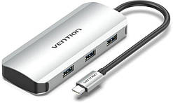 Док-станція Type-C Vention 5-в-1 (TNAHB)