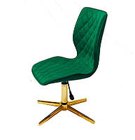 Стілець Toni GD — Modern Base зелений 1003 велюр на золотій хрестовині на стопах, фото 4