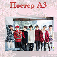 Постер плакат BTS Bangtan Boys 42х29 см А3 (poster_0021)