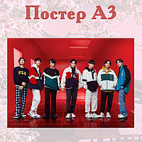 Постер плакат BTS Bangtan Boys 42х29 см А3 (poster_0035)