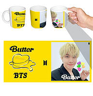 Чашка белая k-pop Хосок J-hope BTS Butter (z0949)