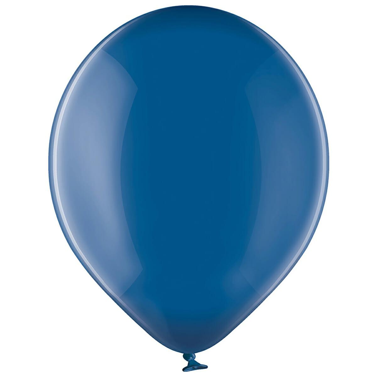 Повітряні кулі 12" кристал синій 50 шт Belbal (Бельгія)